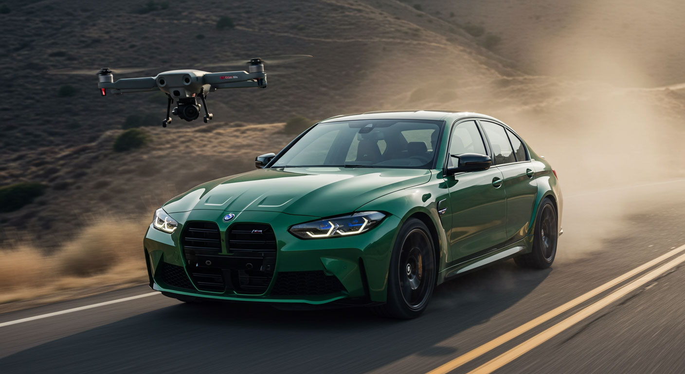 🚗 فيديو جوي لسيارتك بأسلوب Instagram Reel – درون DJI – طنجة